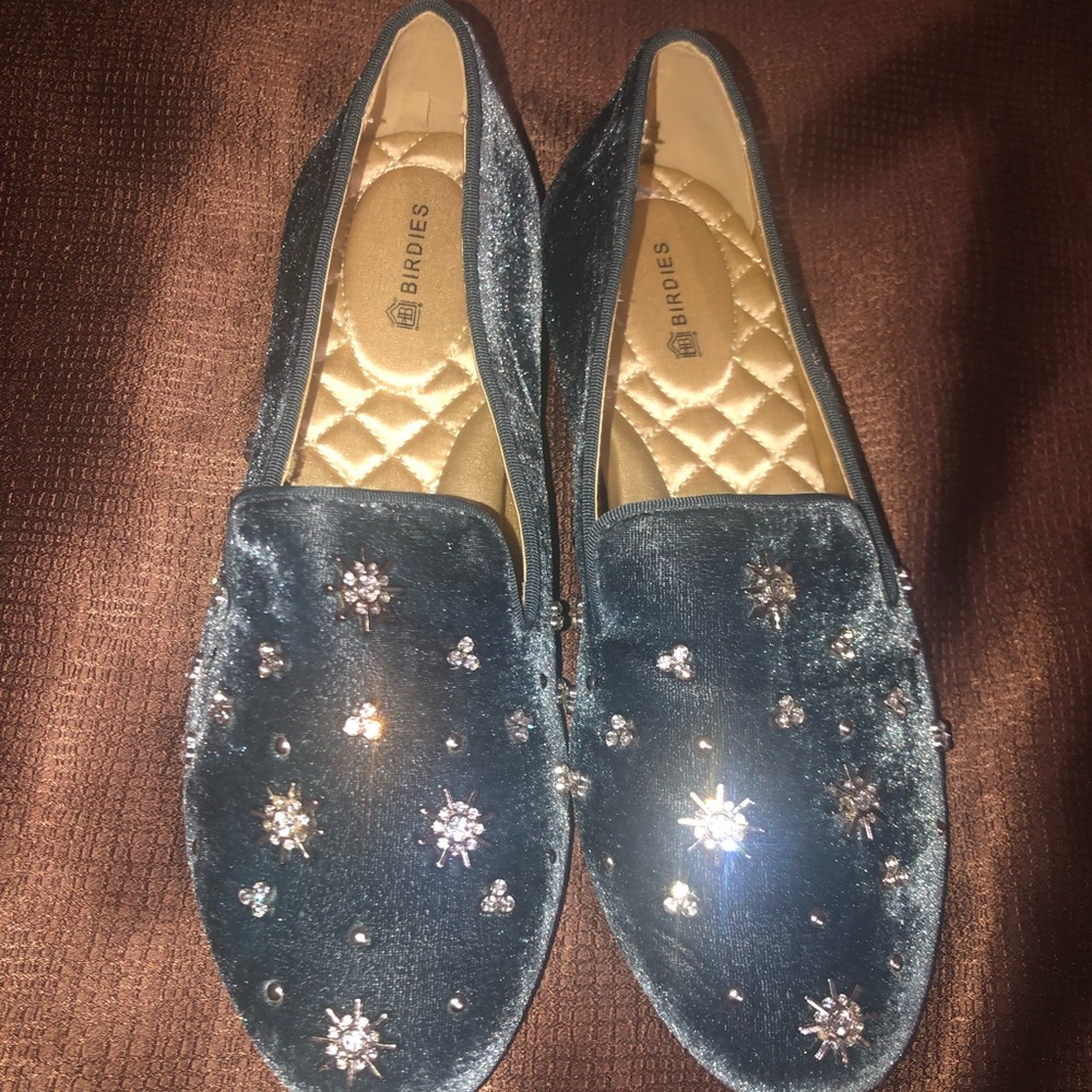 Birdies size 6.5 Crystal flats